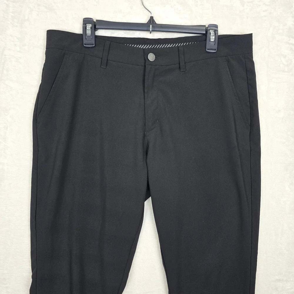 Primo Golf Joggers Mens 36 Regular Black Performance Tapered Ankle Zip Pants